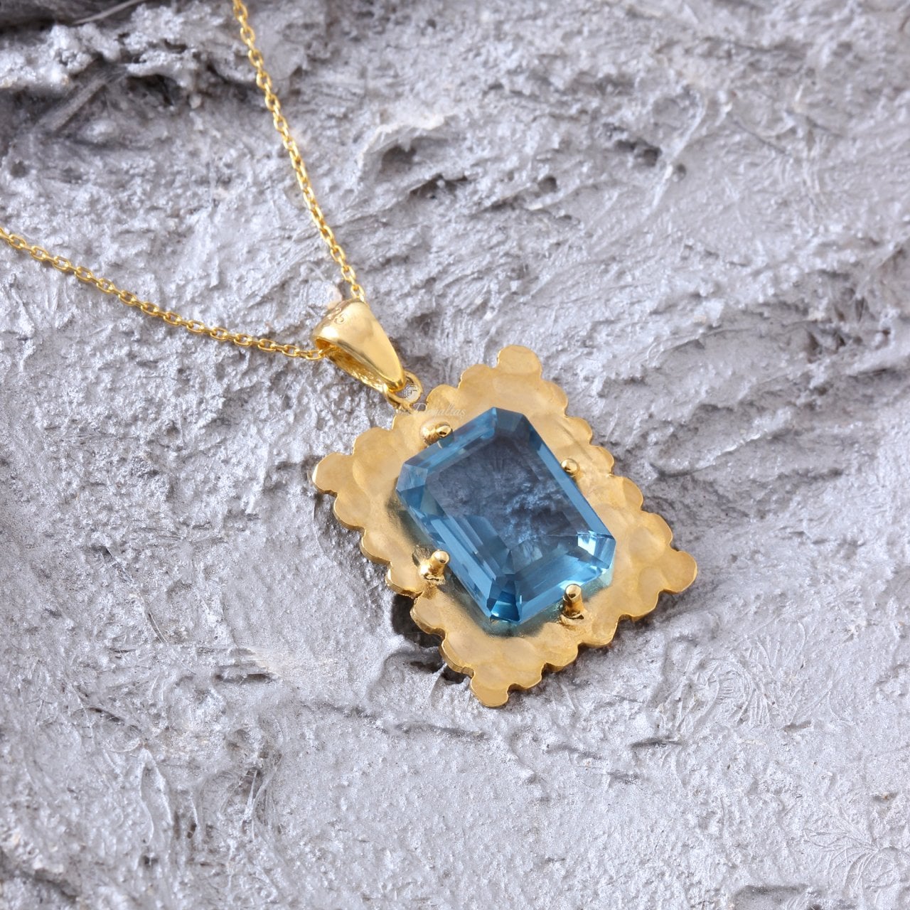 Mavi Topaz Kolye — görsel 5