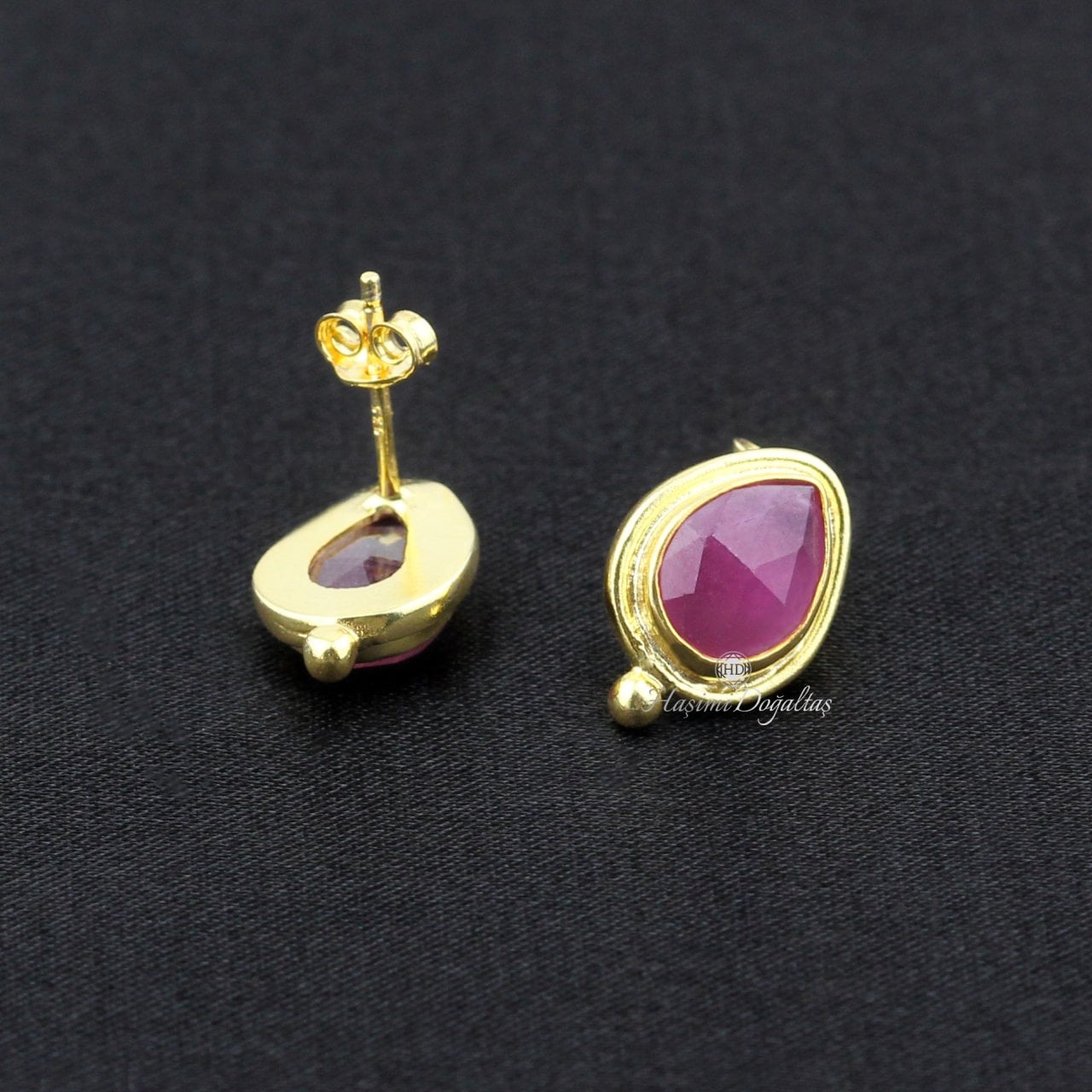 Yakut Gümüş Küpe — görsel 4
