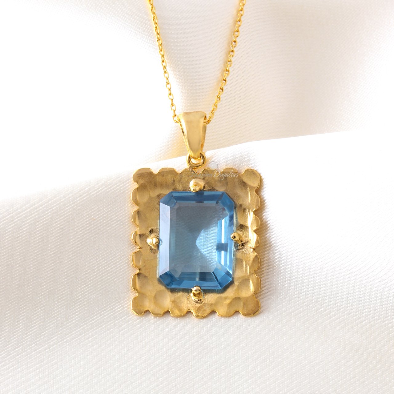 Mavi Topaz Kolye — görsel 3