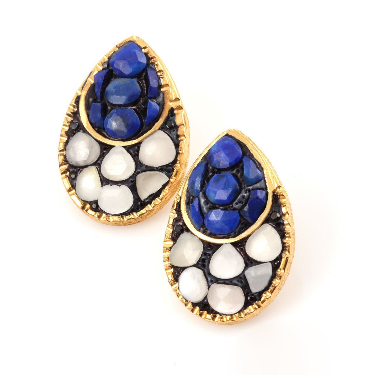 Lapis Lazuli & Ay Taşı Küpe
