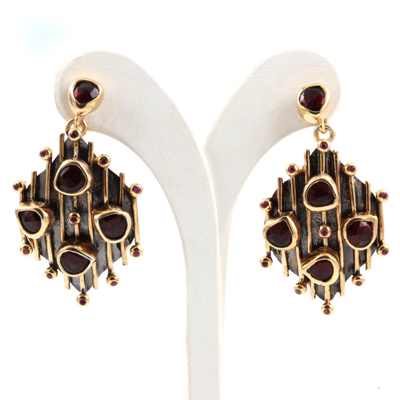Garnet Doğaltaş Küpe — görsel 4