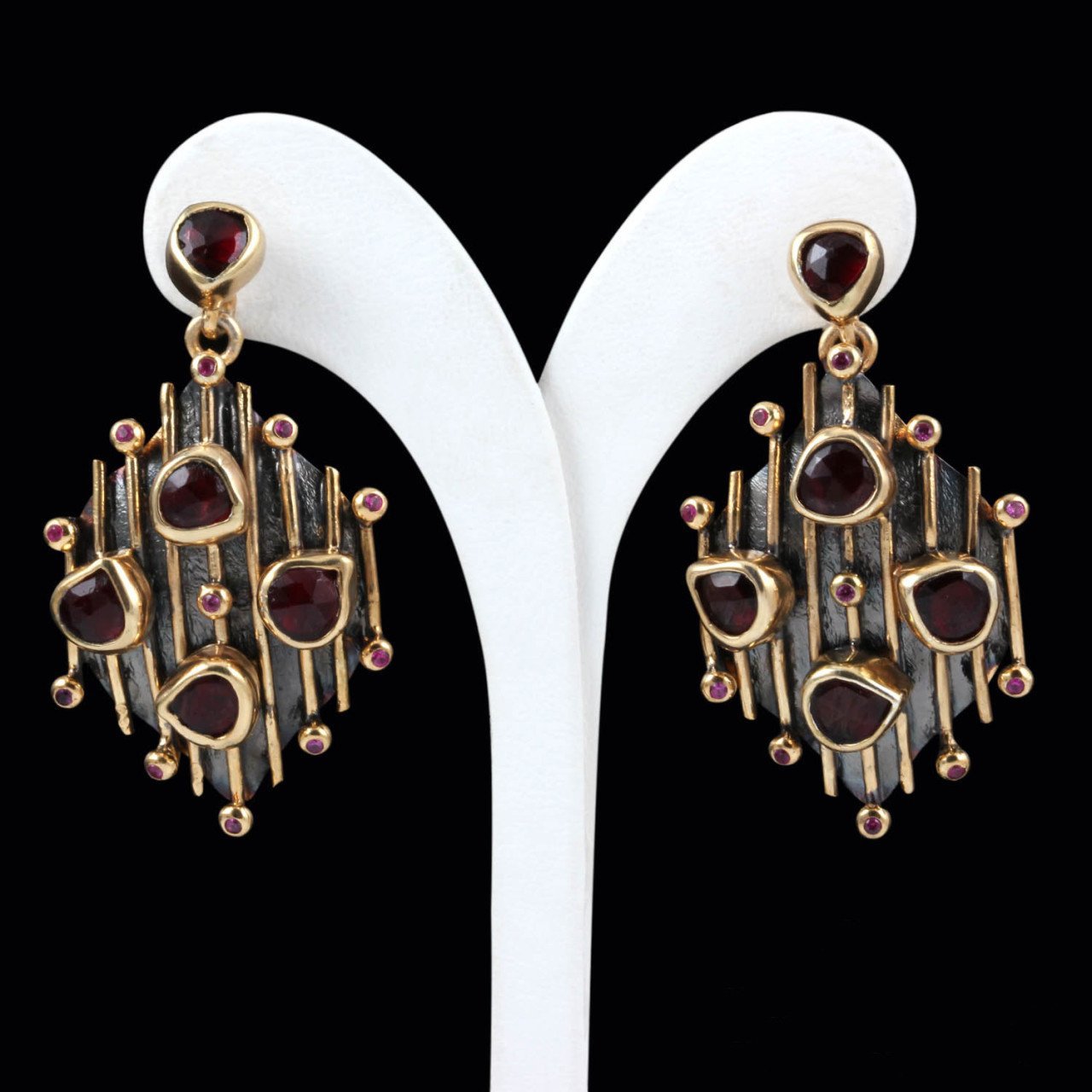 Garnet Doğaltaş Küpe — görsel 2