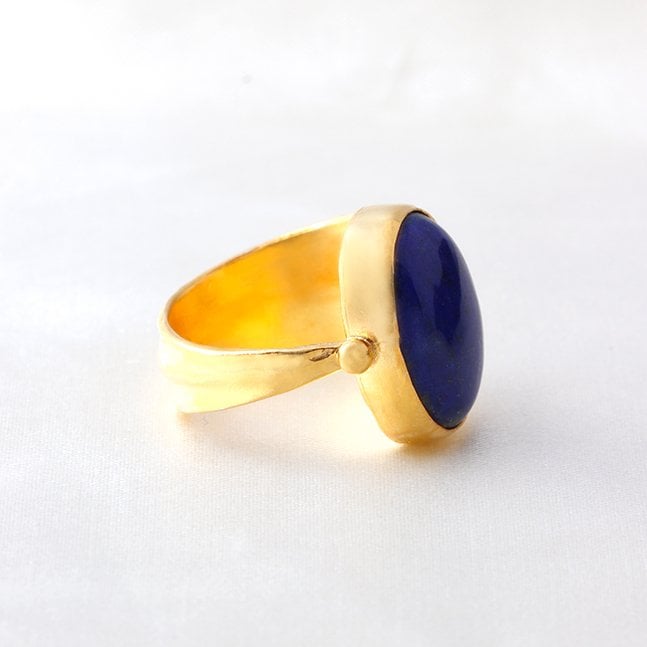 Lapis Lazuli Gümüş Yüzük — görsel 4