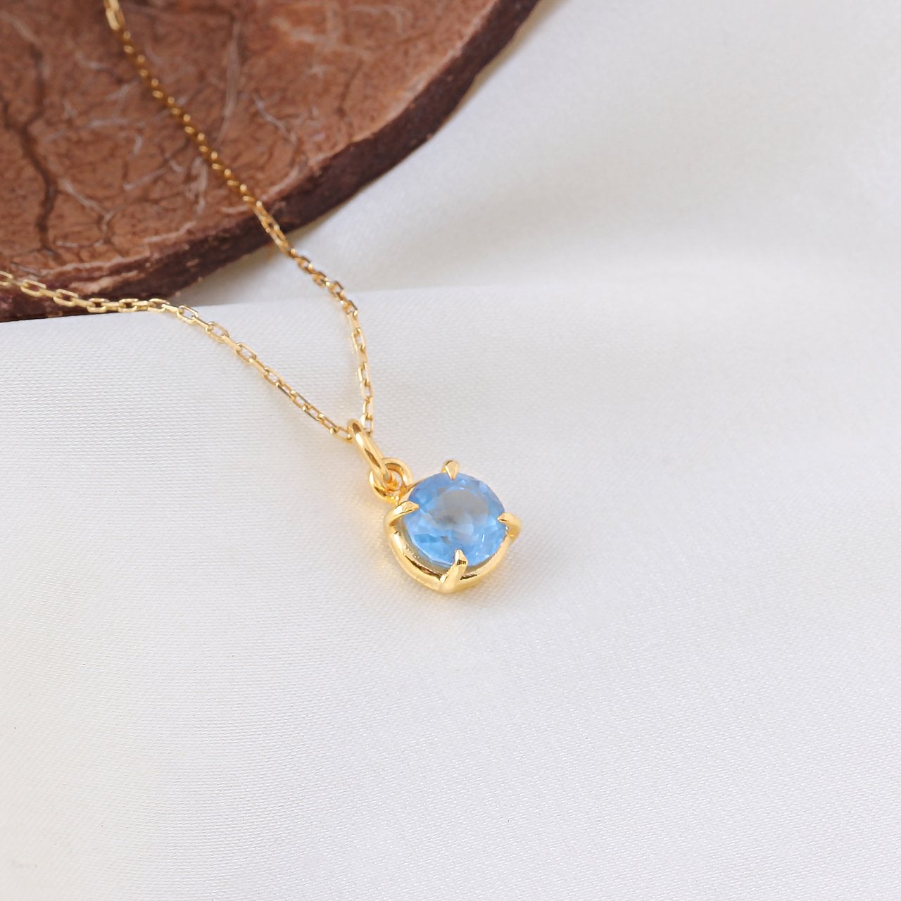 Mavi Topaz Kolye — görsel 3