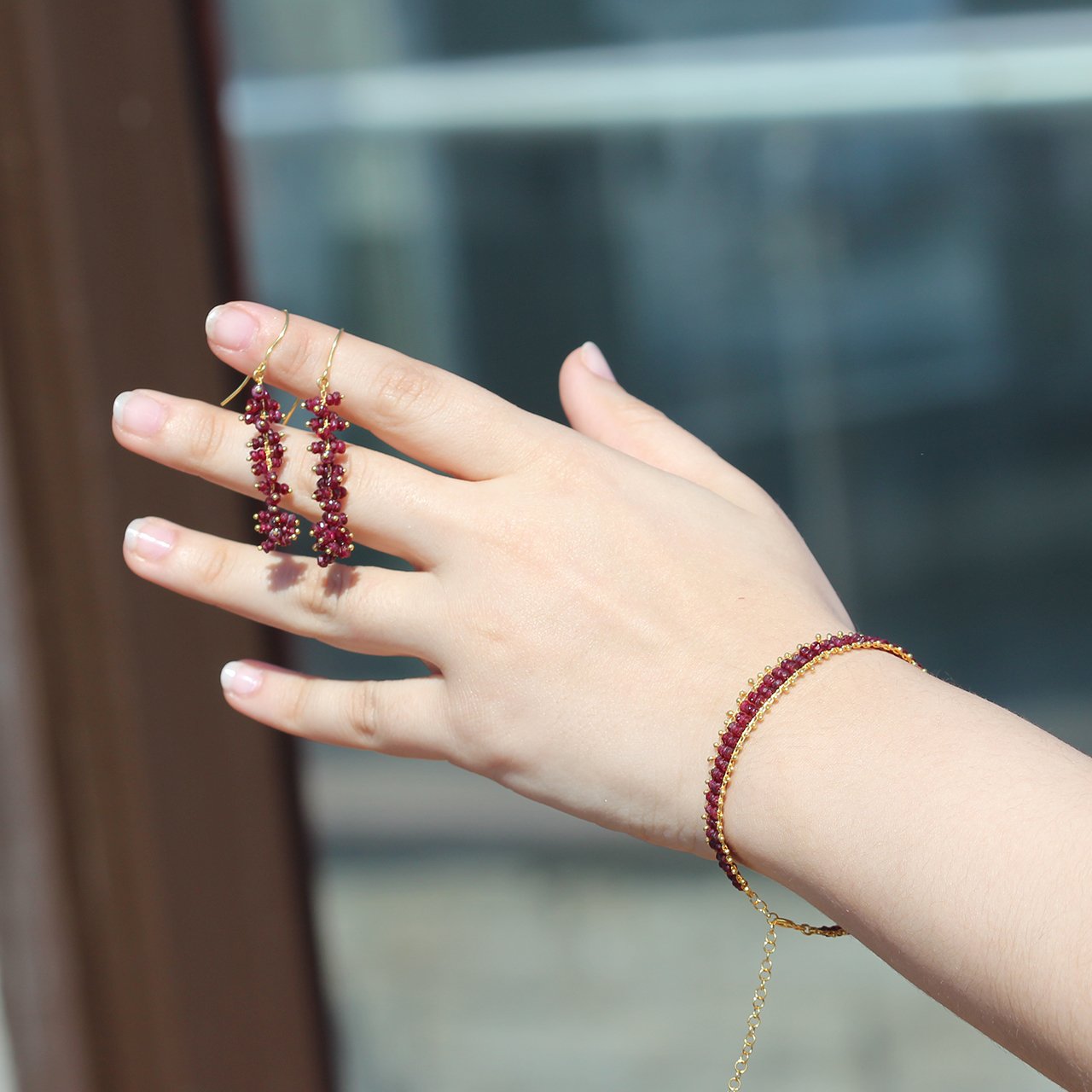Granat Doğaltaş Set — Garnet doğal taş — görsel 4