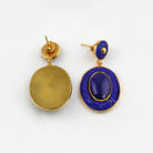 Lapis Lazuli Gümüş Küpe — görsel 3
