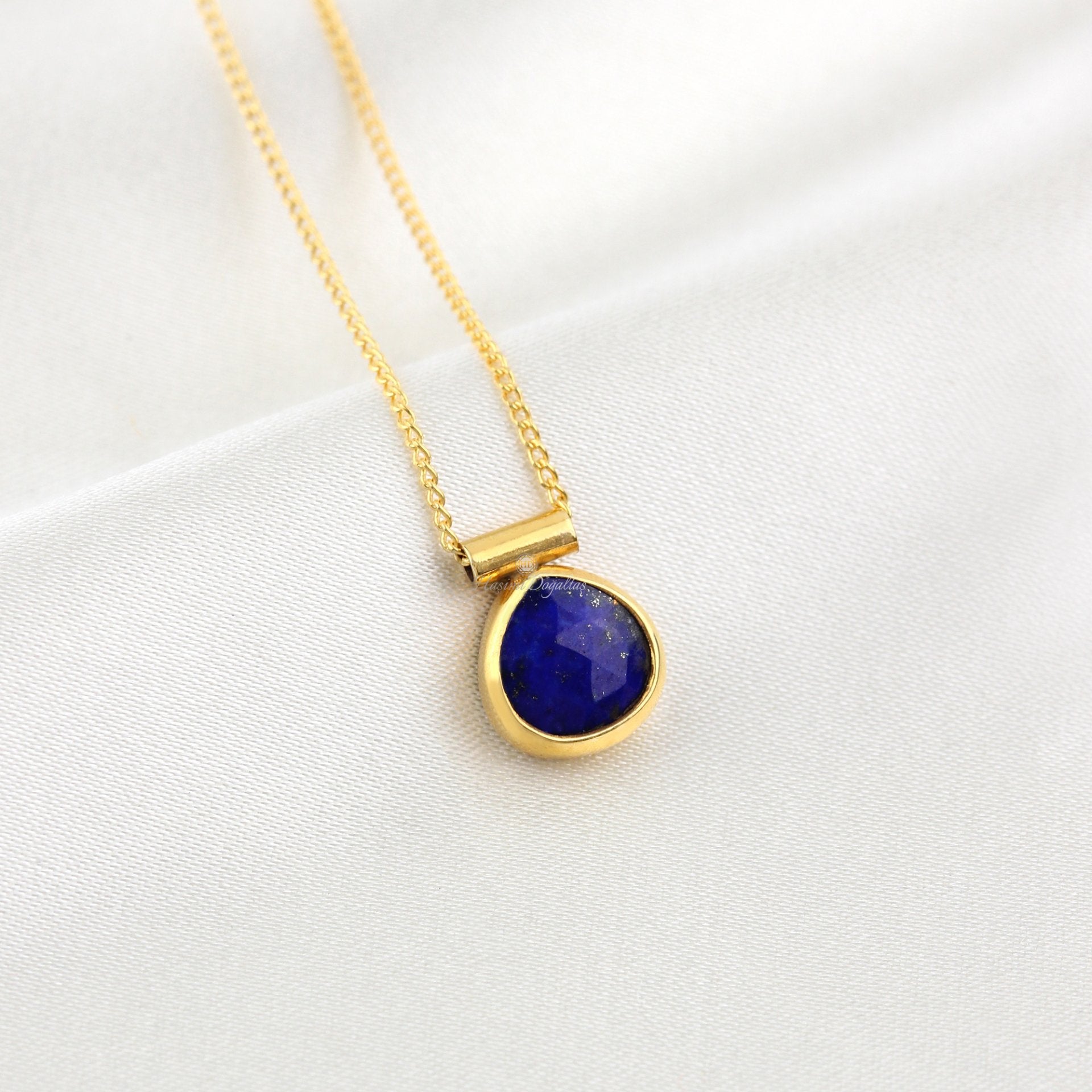 Lapis Lazuli Gümüş Kolye — görsel 2