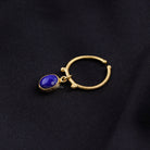 Lapis Lazuli Sallantılı Gümüş Yüzük — görsel 6