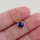 Lapis Lazuli Gümüş Kolye — görsel 4