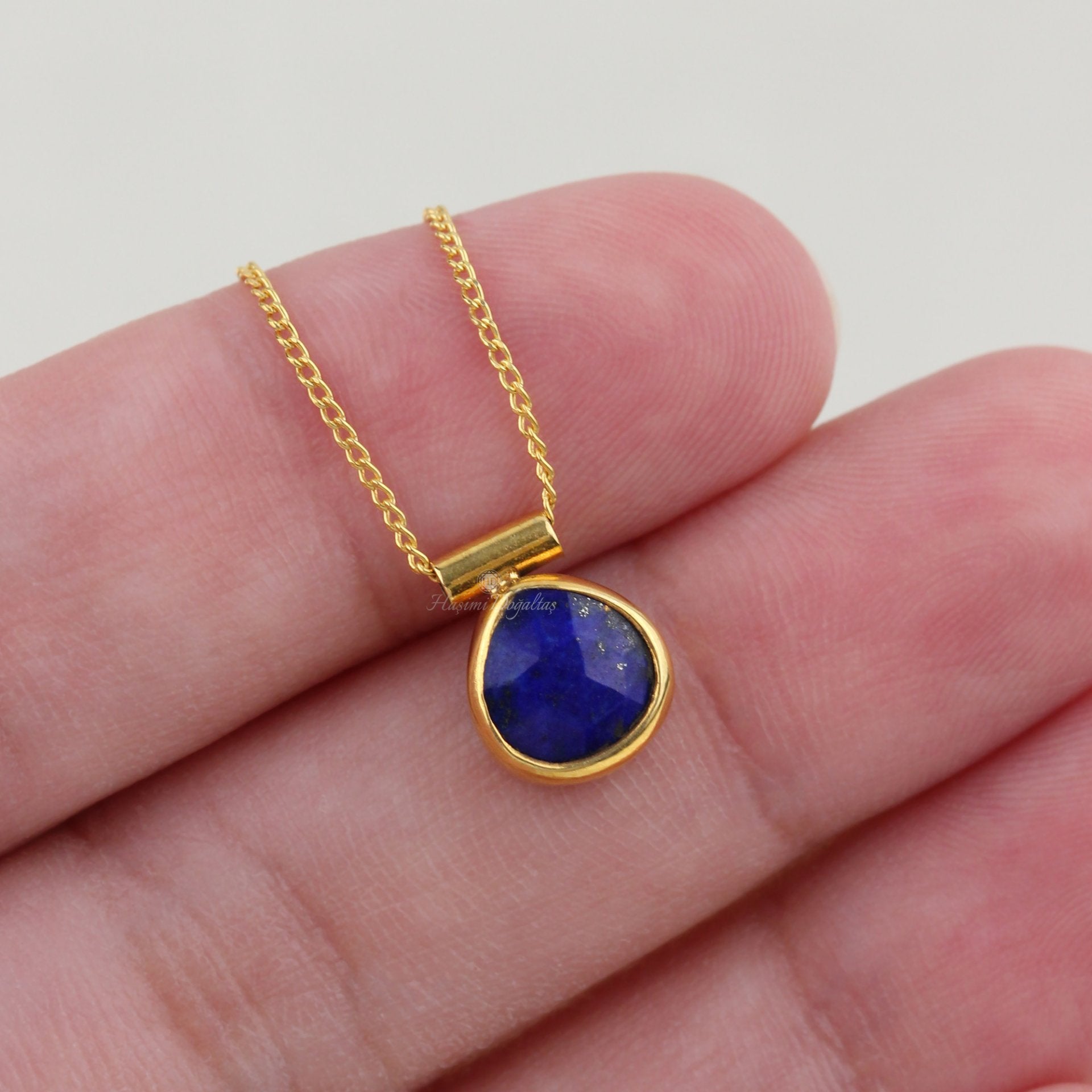 Lapis Lazuli Gümüş Kolye — görsel 4