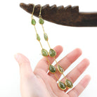 Peridot Eva Gümüş Küpe — görsel 4