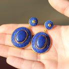 Lapis Lazuli Gümüş Küpe — görsel 2