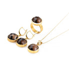 Dumanlı Kuvars Gümüş Set — görsel 4