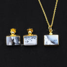 Dendrit Opal Doğaltaş Gümüş Set — görsel 6