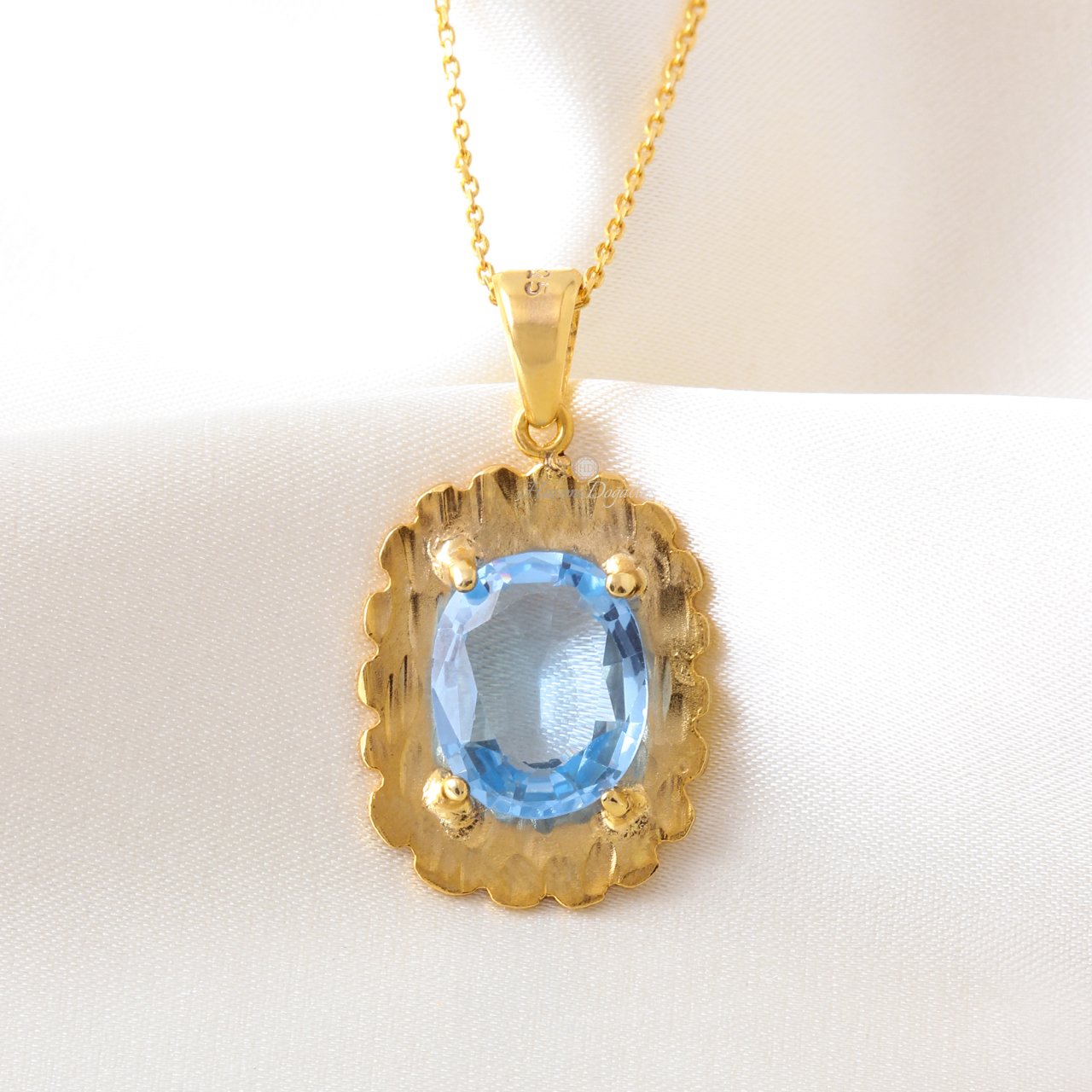 Mavi Topaz M2 Kolye — görsel 2