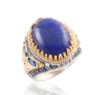Lapis Lazuli Erkek Gümüş Yüzük