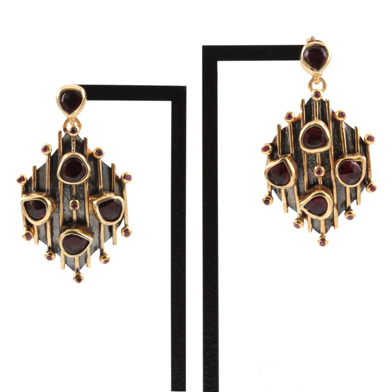 Garnet Doğaltaş Küpe — görsel 3