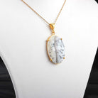 Dendrit Opal Doğal Taşlı Gümüş Kolye — görsel 3
