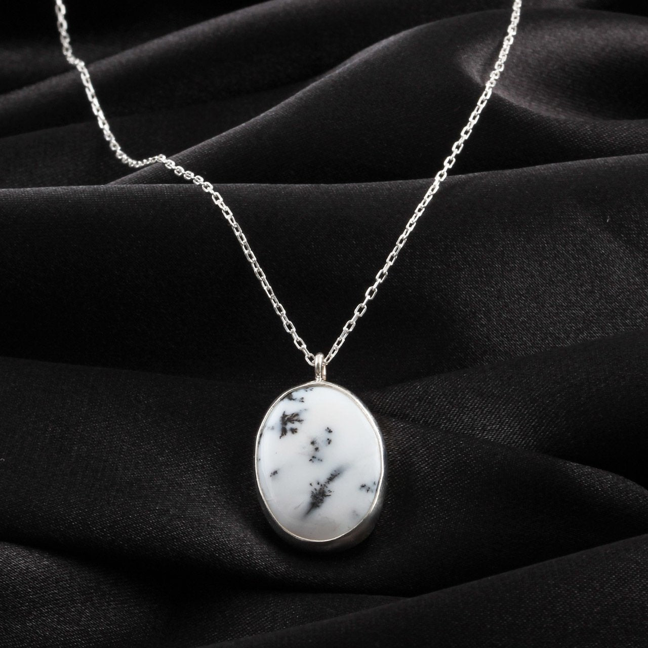 Dendrit Opal Doğaltaş Kolye — görsel 3
