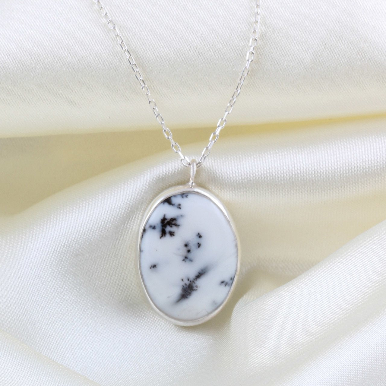 Dendrit Opal Doğaltaş Kolye — görsel 2