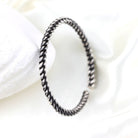 Örme Zincir Gümüş Erkek Bileklik — görsel 3
