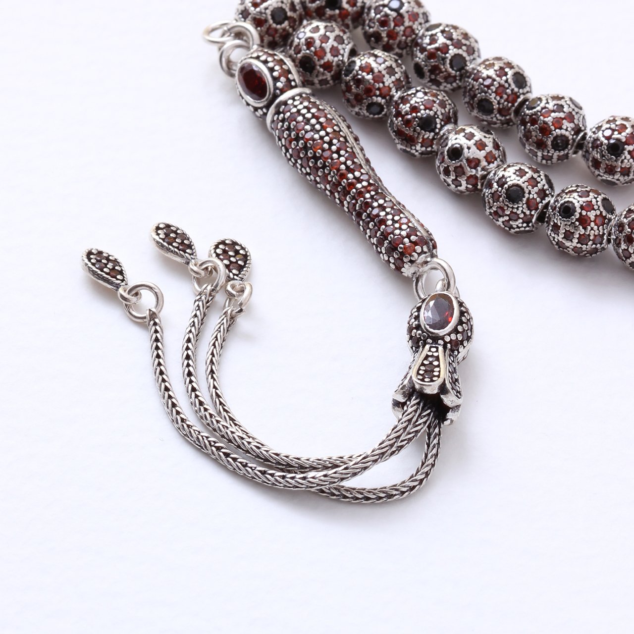 Turuncu Zirkon Tesbih — görsel 3