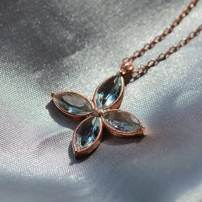 Mavi Topaz Kolye — görsel 3
