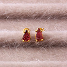 Garnet Yaprak Küpe — görsel 2