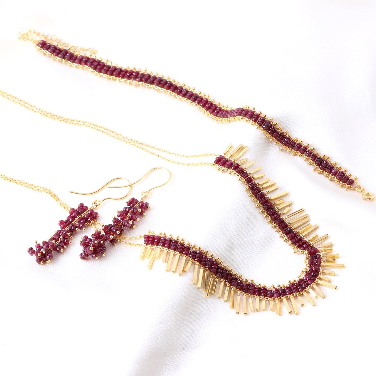 Granat Doğaltaş Set — Garnet doğal taş — görsel 3