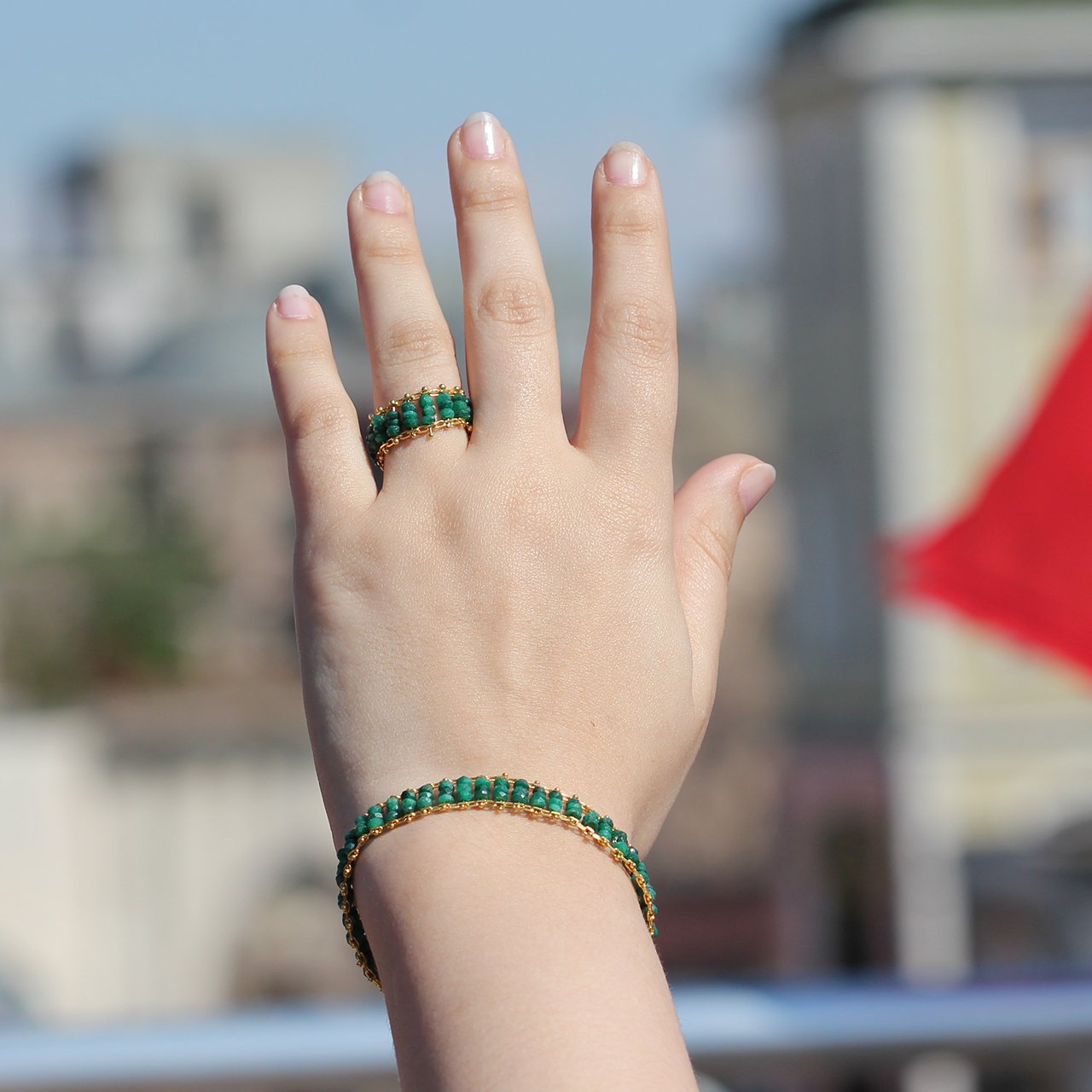 Zümrüt Doğaltaş Set — görsel 3